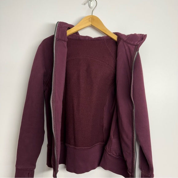 Lululemon Scuba Hoodie IV Dark Adobe Size 8 - Picture 5 of 6